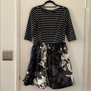 Stripped and Patterned Dress